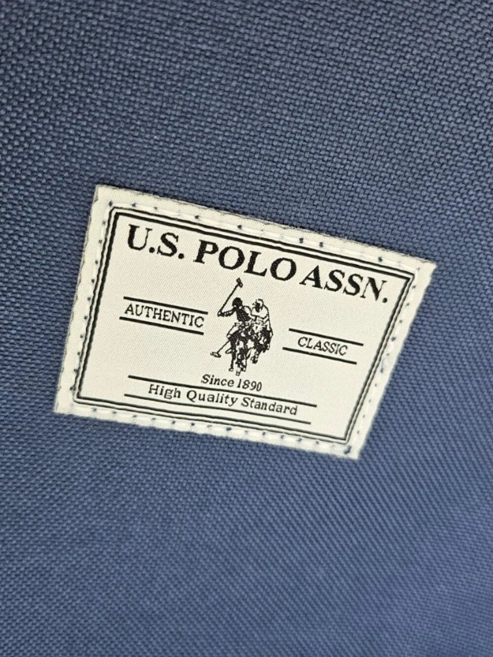 US Polo Assn. 18" Backpack School Bag Blue Solid Core Backpack NWT - Picture 9 of 9